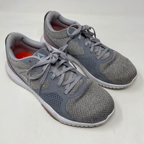 Reebok 8 Gray Flexagon Force Cross Trainer Lace-Up Sneaker - Picture 4 of 9